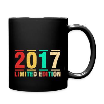 Jubiläumsgeschenk 2017 Limited Edition 2017 - Tasse einfarbig - Schwarz - Rechts