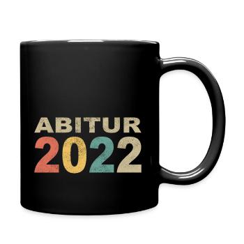 Abitur 2022 Abi 2022 Vintage - Tasse einfarbig - Schwarz - Rechts