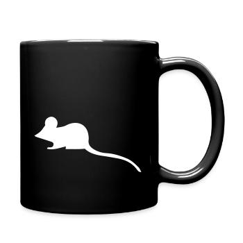 maus - Tasse einfarbig - Schwarz - Rechts