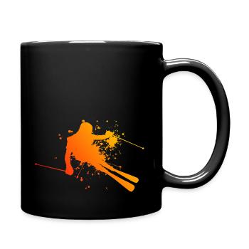 Ski Ski Stunt Skieurs Femmes - Mug uni - noir - Droite