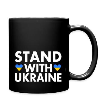 stand with ukraine - Full Colour Mug - black - Right