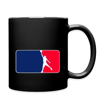Basketball Logo - Tasse einfarbig - Schwarz - Rechts