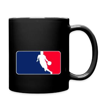 Basketball Logo - Tasse einfarbig - Schwarz - Rechts