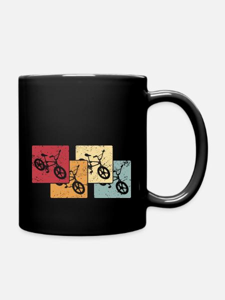 BMX Vintage Fahrrad Fans Kinder Geschenk Jungs BMX - Tasse einfarbig - Schwarz