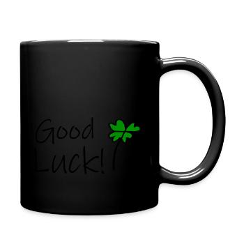 Good Luck - Tasse einfarbig - Schwarz - Rechts