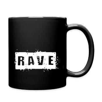 Rave - Tasse einfarbig - Schwarz - Rechts