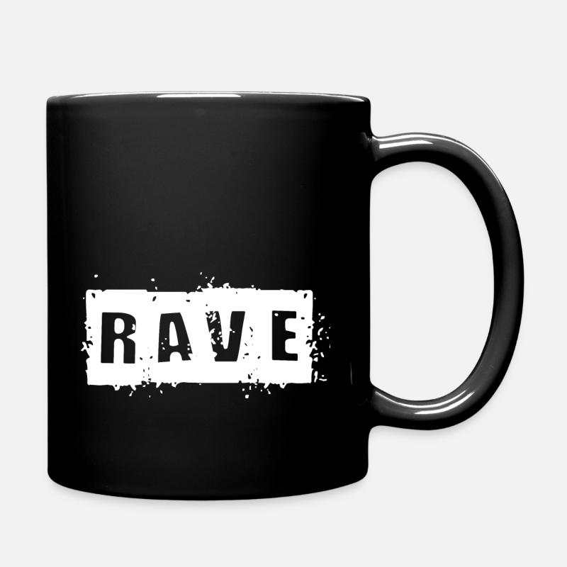 Rave - Tasse einfarbig - Schwarz