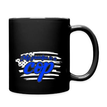 Policier américain Police Police Grand-père - Mug uni - noir - Droite