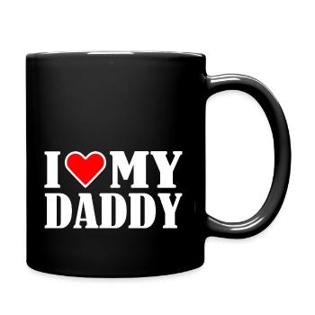I love my dad - Mug uni - noir - Droite