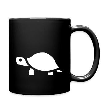 Ich bin ein langsamer Wanderer, aber ich gehe nie zurück - Tasse einfarbig - Schwarz - Rechts