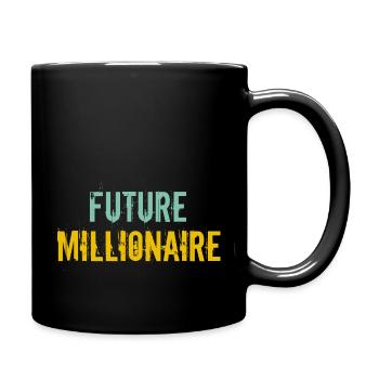 Futur millionnaire, financement de la motivation - Mug uni - noir - Droite