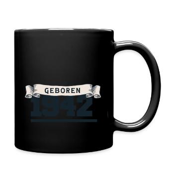 Born in 1942 - Full Colour Mug - black - Right