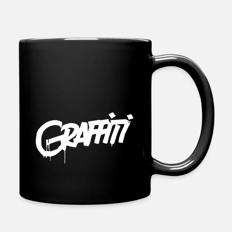 Graffiti - Tasse einfarbig - Schwarz