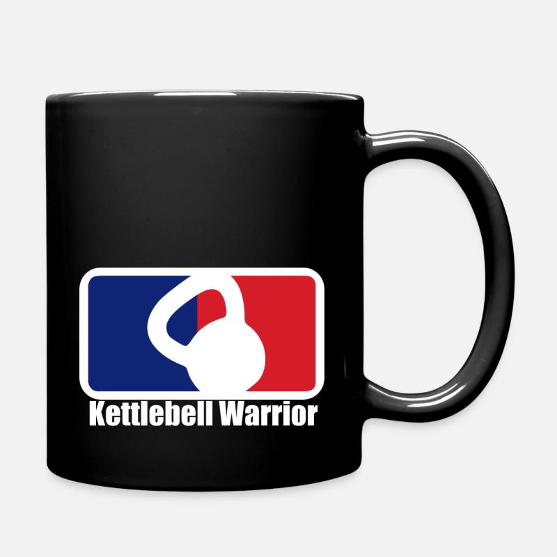 Kettlebell Warrior T shirt Design - Mug uni - noir