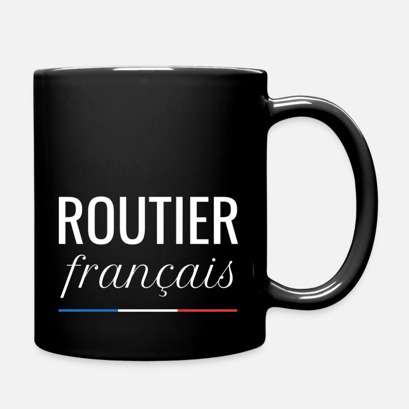 Routier francais - Mug uni - noir
