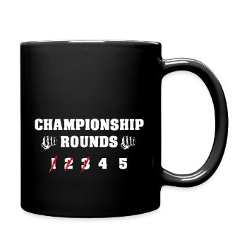 championship rounds MMA Mixed Martial Arts - Tasse einfarbig - Schwarz - Rechts