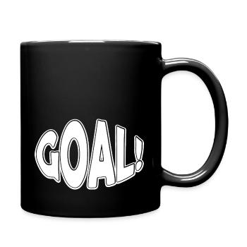 Fußball Soccer - Tasse einfarbig - Schwarz - Rechts