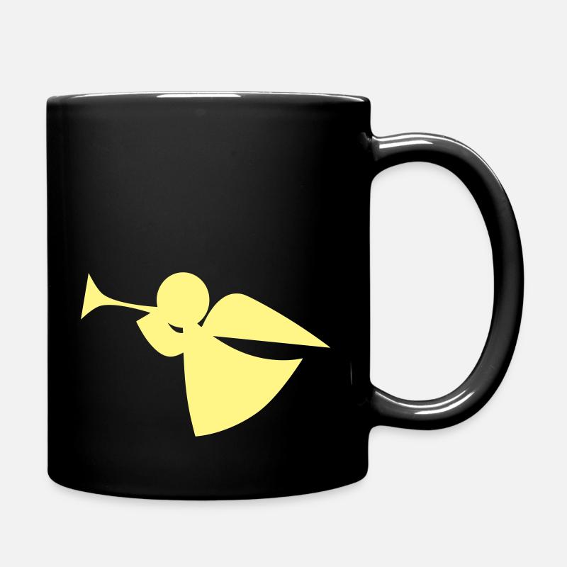 Engel Vektor - Tasse einfarbig - Schwarz
