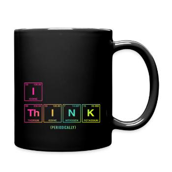 Je PENSE (périodiquement) - Drôle de dicton - Mug uni - noir - Droite
