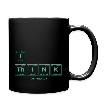 Je PENSE (périodiquement) - Tableau périodique satirique - Mug uni - noir - Droite