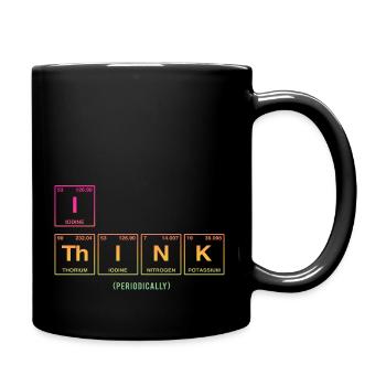 Je PENSE (périodiquement) - Drôle de dicton - Mug uni - noir - Droite