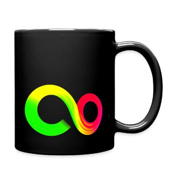 Rainbow Course Symbole infini infini - Mug uni - noir - Droite