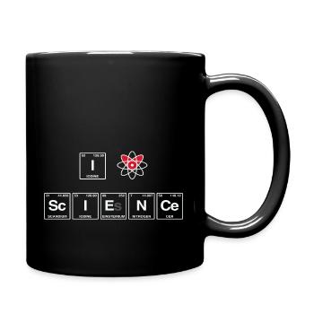 I LOVE SCIENCE - Système de perdiode d’éléments - Mug uni - noir - Droite
