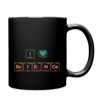 I LOVE SCIENCE - Système de perdiode d’éléments - Mug uni - noir - Droite