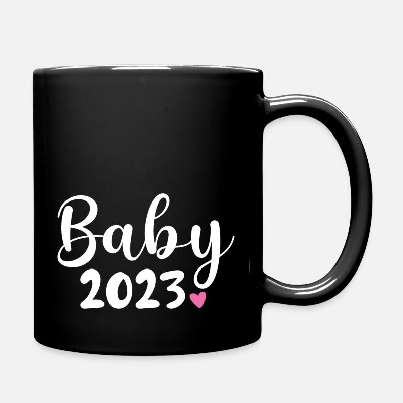 Baby 2023 - Tasse einfarbig - Schwarz