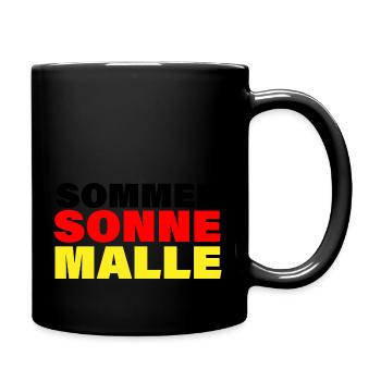 Sommer Sonne Malle - Tasse einfarbig - Schwarz - Rechts