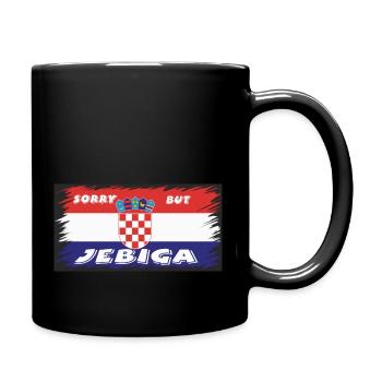 sorry but jebiga - Tasse einfarbig - Schwarz - Rechts