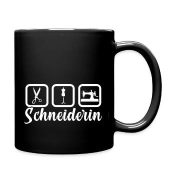 Näher Schneiderin - Tasse einfarbig - Schwarz - Rechts
