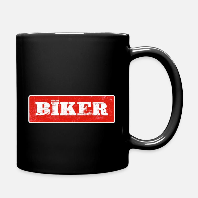 VTT pneu piste piste vélo VTT - Mug uni - noir