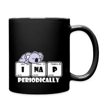 I Nap Periodically Chemistry Science Pun - Full Colour Mug - black - Right