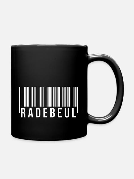 Radebeul Strichcode - Tasse einfarbig - Schwarz