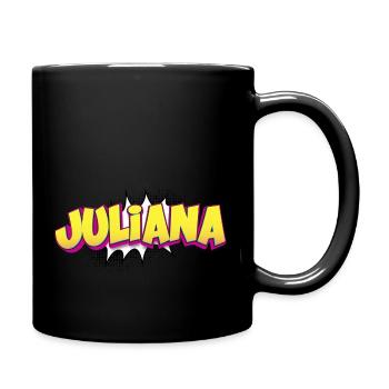 Juliana Nom personnalisé Style bande dessinée Pop Art, - Mug uni - noir - Droite