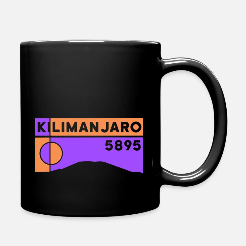 Kilimanjaro Trekking Kilimandscharo Wanderung - Tasse einfarbig - Schwarz