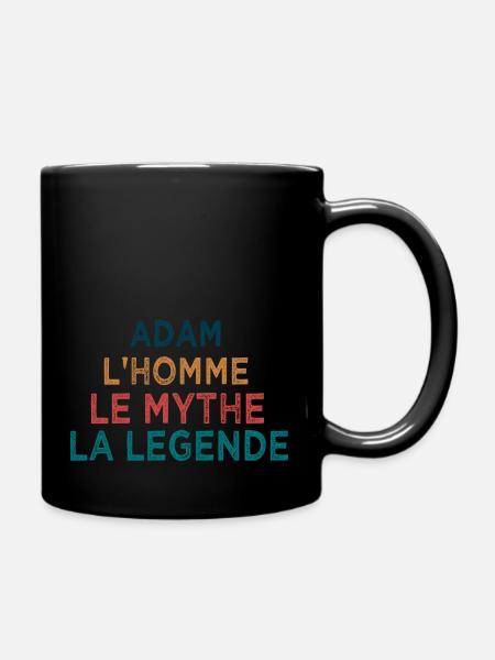 Adam la légende - Mug uni - noir