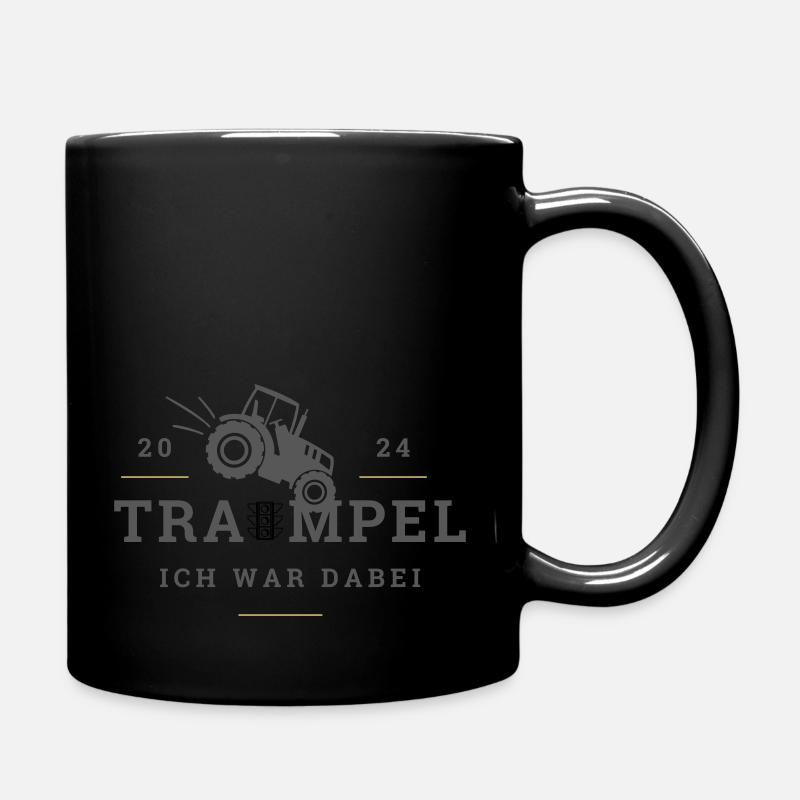 Traktor vs Ampel - Tasse einfarbig - Schwarz