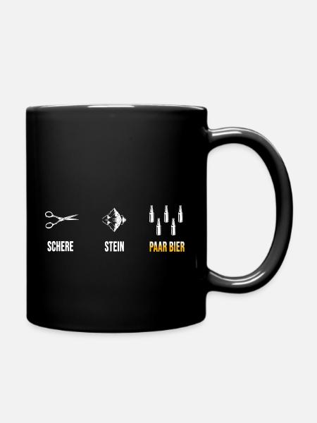 bier bierzelt "" bierkasten - Tasse einfarbig - Schwarz