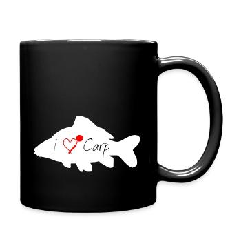 I love Carp white - Full Colour Mug - black - Right