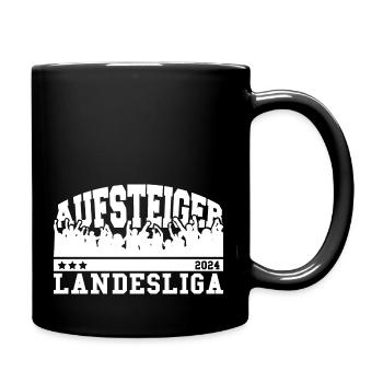 Aufsteiger 2024 Landesliga Aufstieg Fußball - Tasse einfarbig - Schwarz - Rechts