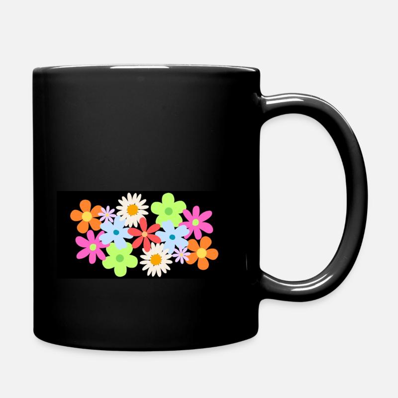 flowers - Mug uni - noir
