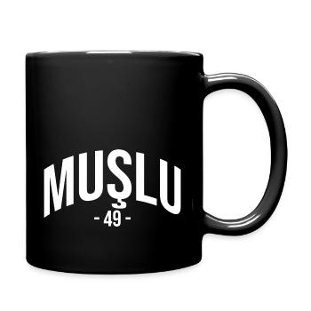 Mus 49 Türkei Turkiye Geschenk Urlaub TR Türk - Tasse einfarbig - Schwarz - Rechts