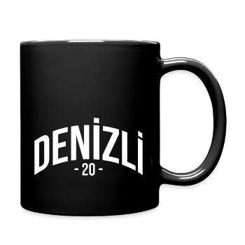 Denizli 20 Türkei Turkiye TR Geschenk Urlaub Türk - Tasse einfarbig - Schwarz - Rechts