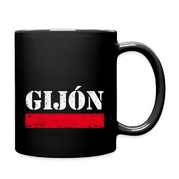 Gijón Vintage - Mug uni - noir - Droite