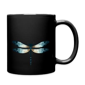 Libelle - Tasse einfarbig - Schwarz - Rechts