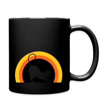Cat > Vector Graphic ! Cat - Full Colour Mug - black - Right