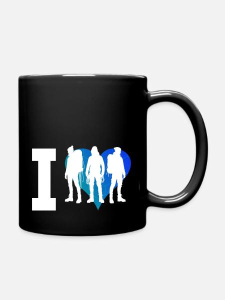 Damen Kletterer Climbing Klettern Bouldern - Tasse einfarbig - Schwarz