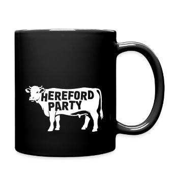 Hereford Party: Cow Lover Style - Full Colour Mug - black - Right